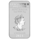 2023 Perth Mint Silver Rectangular Dragon Coin 1oz