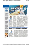 Our Debt Will Be The Death of Us-Daily Telegraph