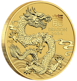 2024 Perth Mint Gold Lunar Dragon Coin 1/4oz