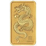 Perth Mint Lunar Dragon Gold Minted Bar 1oz