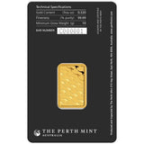 Perth Mint Minted Gold Bar 10g