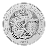 2024 Royal UK Mint Silver Tudor Beasts Welsh Dragon Coin 10oz